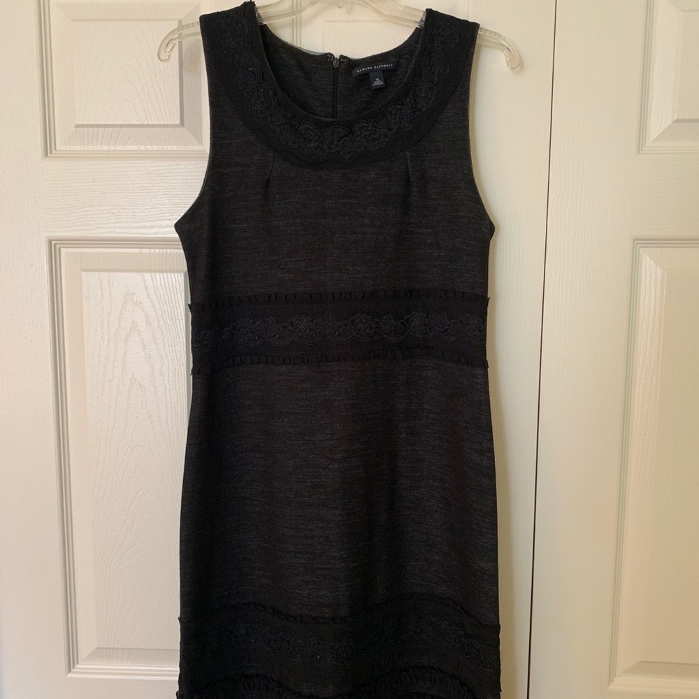 Banana Republic Charcoal and Black Dress